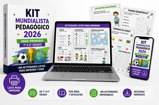 Kit Mundialista Pedagógico + Bonos